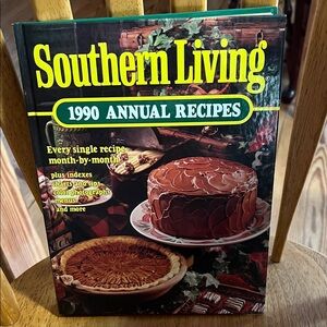 Southern Living 1990 Annual Recipes Cookbook - Green and Yellow